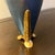 1930s Vintage McClelland Barclay Blue Coated Copper Vase With Bronze Base For Sale - Image 5 of 8