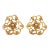 14k Yellow Gold Floriform Earrings For Sale