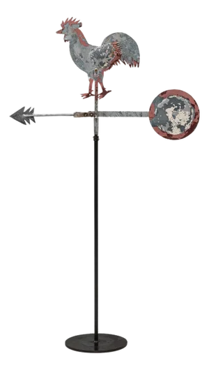 20th Century French Metal Weather Vane On Stand