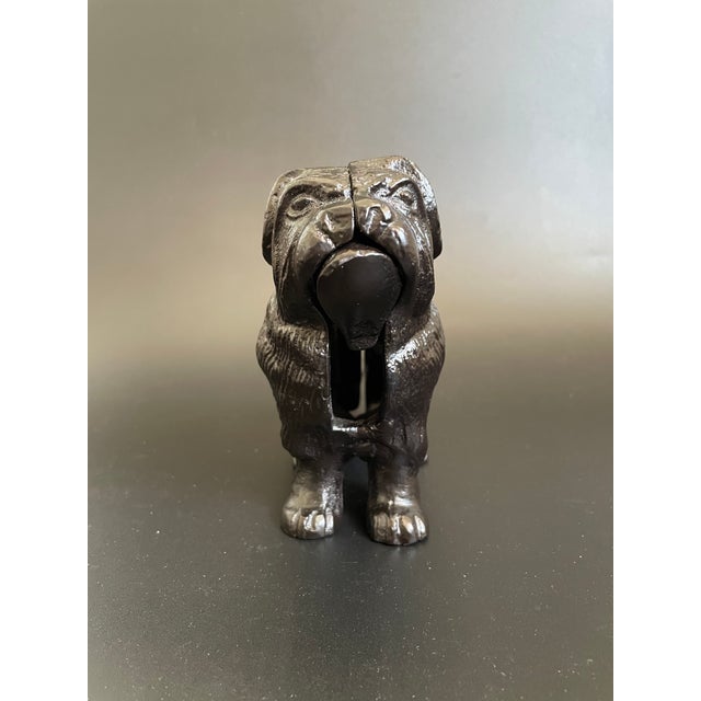 Mid 20th Century Vintage Cast Iron English Bulldog Nutcracker For Sale - Image 5 of 14
