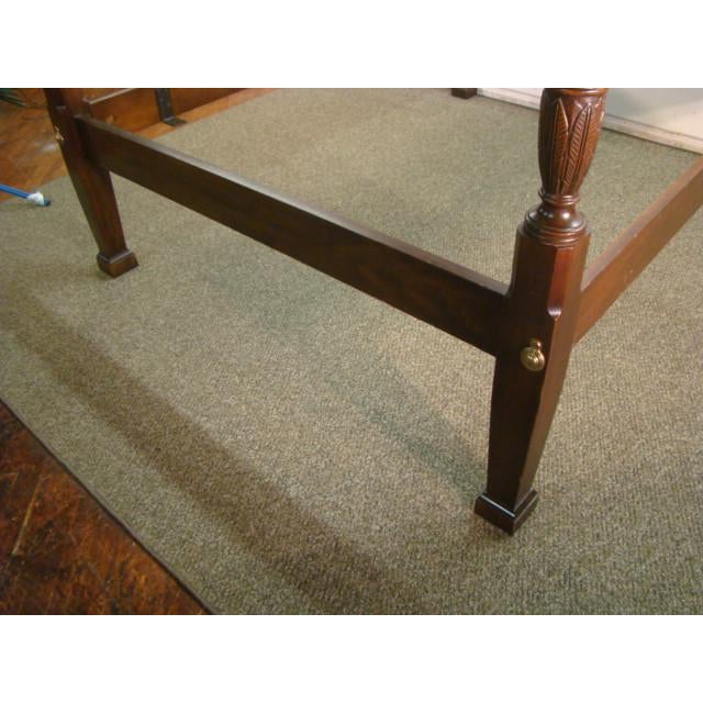 1980s Drexel Solid Mahogany Queen Size Rice Carved Poster ...