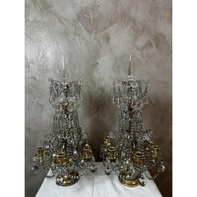 Antique Louis XVI Girandoles, 1890, Set of 2 For Sale - Image 14 of 18