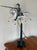 Black Vintage Folk Art Soldier on Horse Balancing Sculpture For Sale - Image 8 of 9