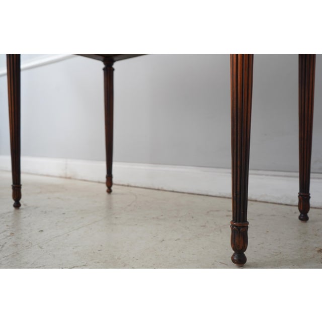 Theodore Alexander Mahogany Leather Desk & Chair For Sale - Image 10 of 18