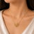 Contemporary Late 20th Century 14K Matte Yellow Gold Huge Wired Diamond Heart Pendant For Sale - Image 3 of 3