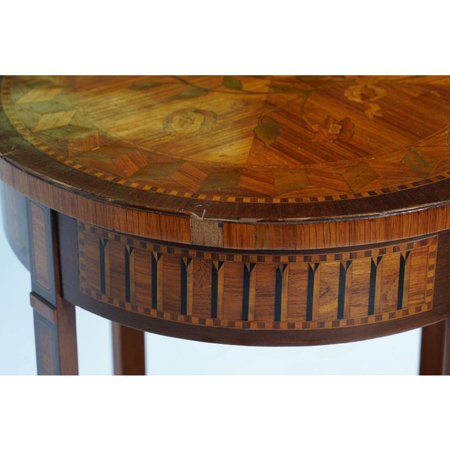 Antique Late 19th Century French Louis Xv Style Marquetry Occasional Table For Sale - Image 11 of 12