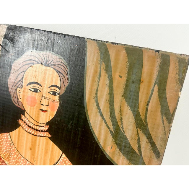 1960s George Nathan, Colonial Woman, 1960s, Painting on Board For Sale - Image 5 of 14