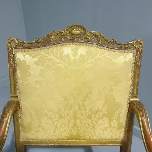 Antique English Gilt Chair, 1790 For Sale - Image 3 of 13