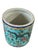 Antique Chinoiserie Famille Rose Porcelain Jardiniere With Turquoise Glaze 8"h For Sale - Image 9 of 12