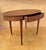 Brown Oval Marquetry Side Table with Drawer, Early 20th Century For Sale - Image 8 of 10