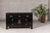 19th Century Black Lacquer Sideboard with Rubbed Edges, Brass Hardware, Doors and Drawers For Sale - Image 5 of 12