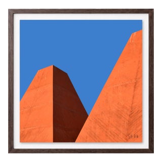“Cascais 01” Giclee Archival Pigment Print 24x24 Framed in Walnut For Sale