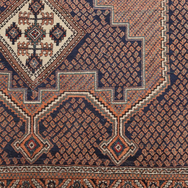 Middle Eastern Afshar Rug in Wool For Sale - Image 5 of 9