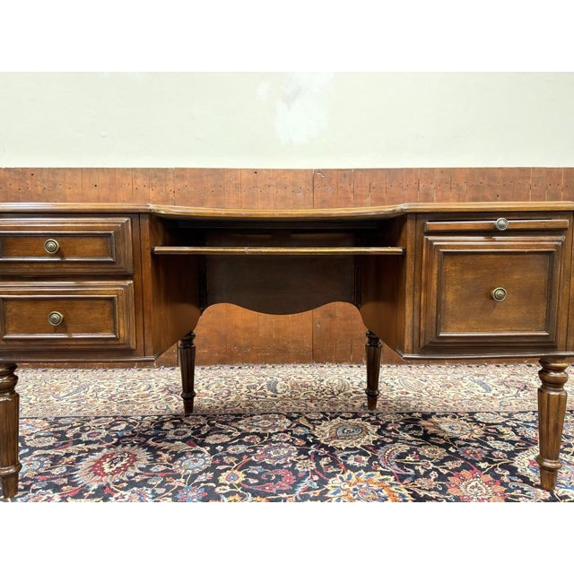 English Writing Desk with Back Panel For Sale - Image 11 of 18
