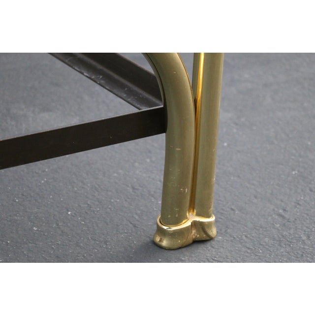 Italian Hollywood Regency Brass Queen-Size Bed Frame With Loop Motif, Vintage For Sale - Image 13 of 16