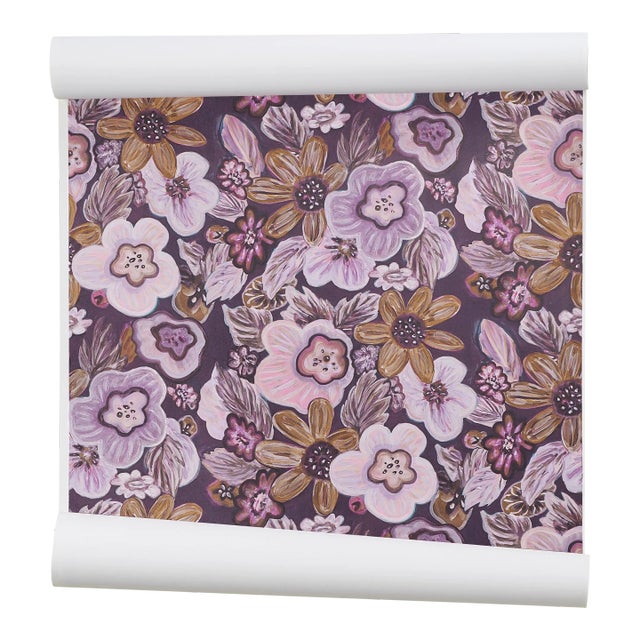 Boogie Oogie Oogie Plum Wallpaper For Sale