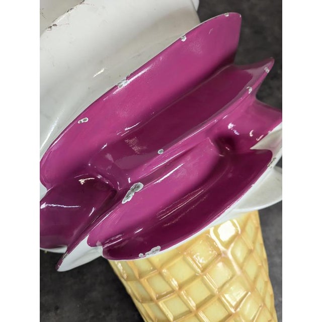 Large Advertising Ice Cream Cone in Resin For Sale - Image 6 of 8