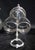 Cut Glass and Silver-Plated Decanter with Tantalus, Set of 3 For Sale - Image 11 of 13