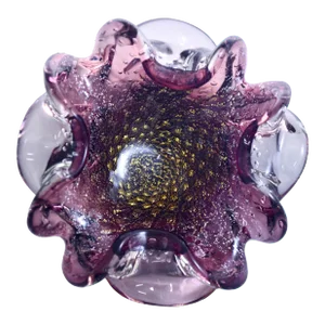 Barovier E Toso Purple Murano Bowl