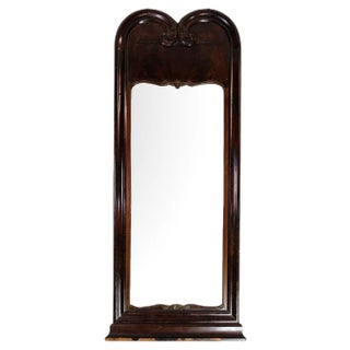 Carved Mahogany Mirror, Denmark, 1840s For Sale