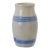 Antique French Blue-Banded Mustard Pot For Sale