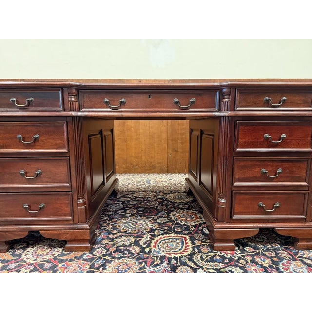 English Desk in Mahogany For Sale - Image 9 of 18