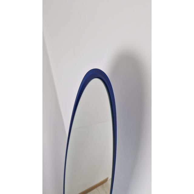Blue Model Unghia Nail Lipstick Floor Mirror in Blue For Sale - Image 8 of 12