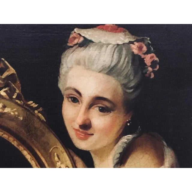 Angelo Granati, The Beautiful Frame, Oil on Canvas, Framed For Sale - Image 4 of 6