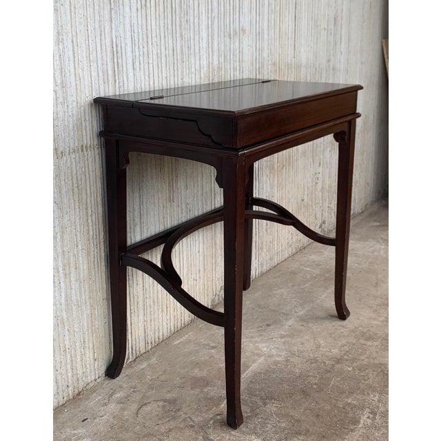 Traditional Late 19th Bureau Antique Cartonnier Sliding Top for Hidden Storage For Sale - Image 3 of 18