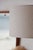 Vintage Teak and Brass Floor Lamp with Cream Lampshade, 1960s For Sale - Image 9 of 11