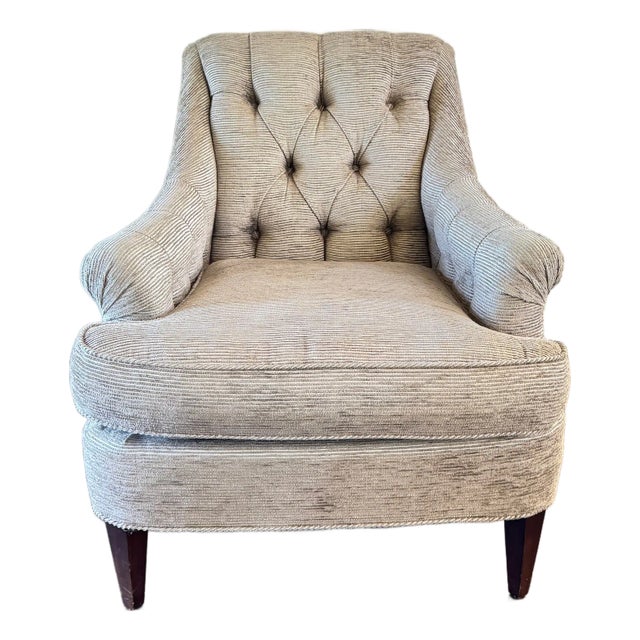 The Marler Tufted Chair is luxuriously comfortable. The modern version features soft curves, rounded corners and sloping...