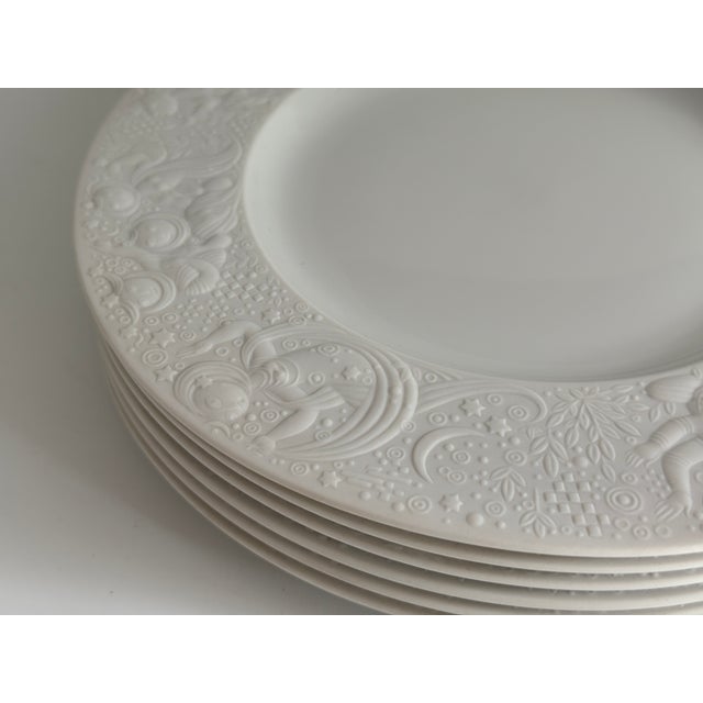 Rosenthal White Magic Flute Salad Plates by Björn Wiinblad for Rosenthal, 1980s, Set of 6 For Sale - Image 4 of 9