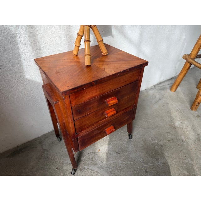 Small Vintage Bedside Table, 1960s For Sale - Image 6 of 18