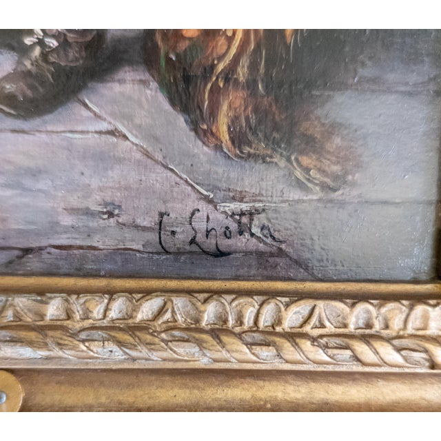 19th Century Continental European Dutch Style Tavern Genre Scene Painting, Signed For Sale - Image 12 of 16