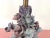 Wood Mid 20th Century Italian Capodimonte Bouquet Lamp & Shade For Sale - Image 7 of 18