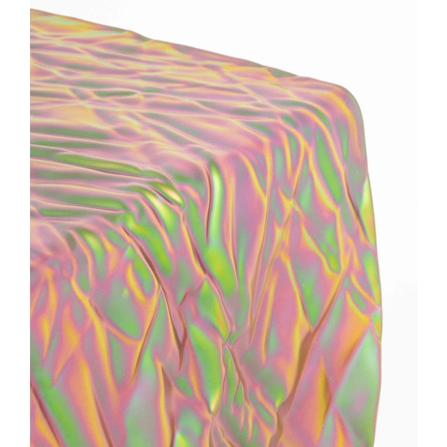 Contemporary Christopher Prinz "Wrinkled Stool" Side Table For Sale - Image 3 of 7