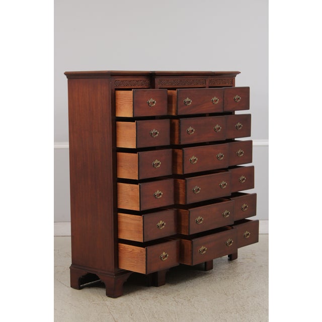 Lexington Furniture Lexington Mahogany 18 Drawer Chest For Sale - Image 4 of 16