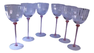 Wine and Champaign Glasses, 1970s, Set of 18