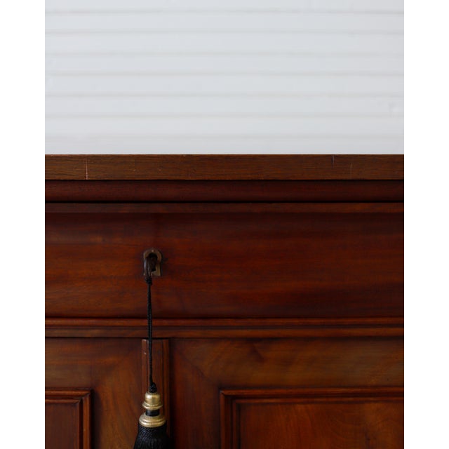 19th C French Louis Philippe Walnut Two Door Buffet, Sideboard, Enfilade For Sale - Image 10 of 14