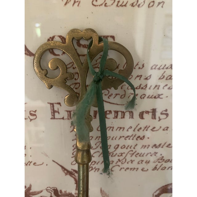 Metal 19th Century Brass Oversized Kitchen Fork For Sale - Image 7 of 9