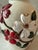 Vintage 1970s Handmade Floral Embossed Ceramic Vase For Sale - Image 4 of 9