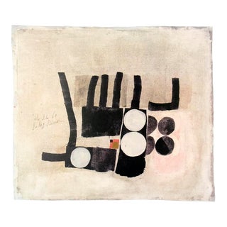 Julius Bissier 14 Juli 61,1893-1965 23.5" X 27.5" Poster 1989 Modernism Black, White For Sale