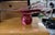 Glass 1414 Bohemia Signed Large Art Glass Bowl Pink 18in For Sale - Image 7 of 9