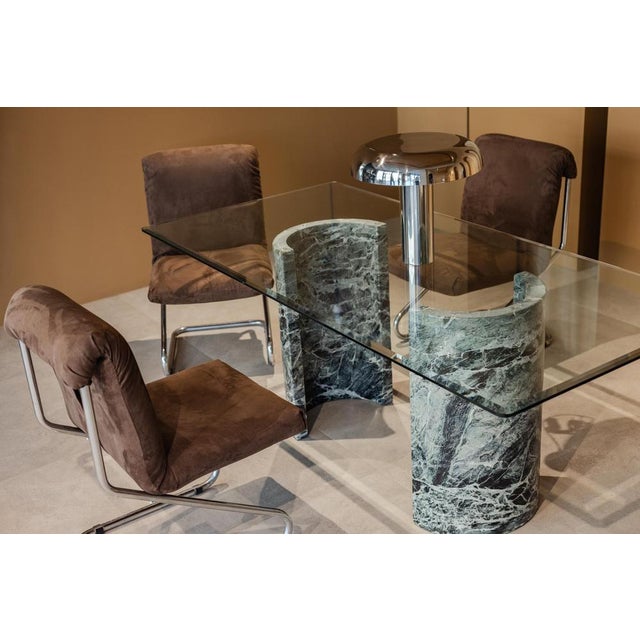 Bauhaus Chairs with Tubular Steel Frame, 1970s, Set of 4 For Sale - Image 4 of 9