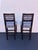 Blue & White Geometric Upholstered Counter Height Chairs With Nailhead Trim, Set of 4 For Sale In San Francisco - Image 6 of 7