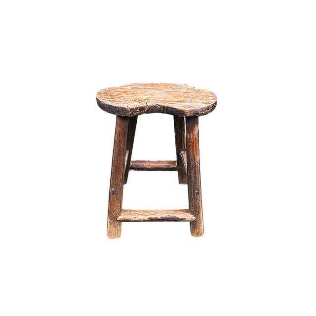 Add an authentic, rustic touch to your home decor with this charming vintage wooden stool. Expertly crafted with a...