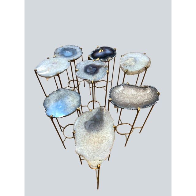 Unusual Modern Handcrafted Geode Drinks Table For Sale In Washington DC - Image 6 of 6