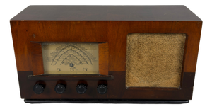Vintage Type 113 B Wooden Tube Radio from Philips