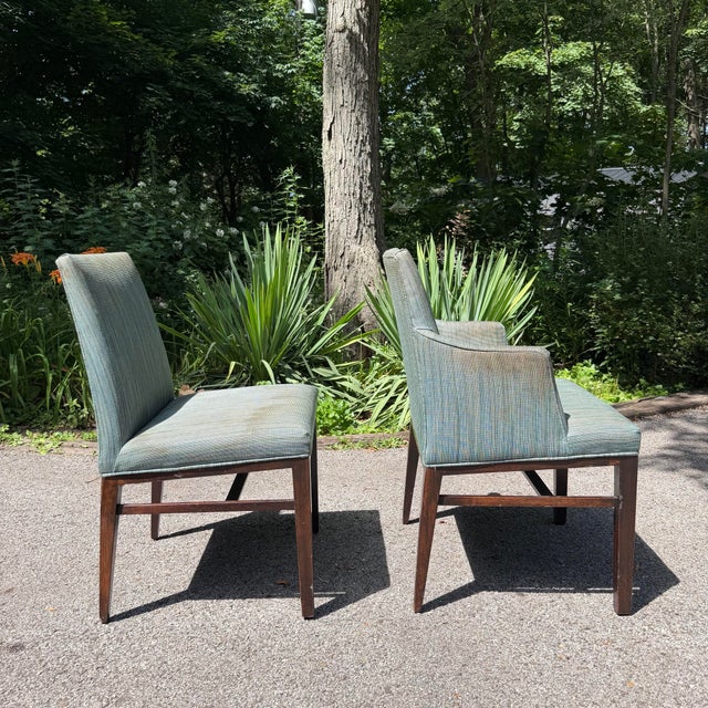 Mid 20th Century Edward Wormley for Dunbar Rosewood Dining Set With Eight Chairs and Three Leaves For Sale - Image 9 of 12