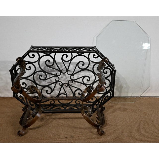 Wrought Iron Coffee Table, 1930s For Sale - Image 12 of 15